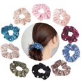 thumbnail image 3 of Coofit 10pcs cheveux scrunchy mode fausses perles attache de cheveux bande queue de cheval titulaire pour les femmes, 3 of 9