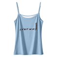 thumbnail image 4 of WEIWEN Cat Control Ladies Tank Tops for Women Adjustable Spaghetti Strap Tank Top Summer Sleeveless Cami Shirts Workout Camisoles tx04-Light Blue, XL, 4 of 4