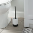 thumbnail image 3 of Bath Bliss Monochrome Toilet Brush in White & Black, 3 of 5