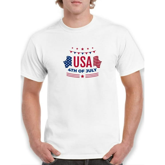 Usa July 4Th T-Shirt Men -Image by Shutterstock, Male x-Large