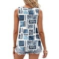 thumbnail image 4 of LiMoi Womens Sleeveless Tops Casual T Shirts for Women Trendy Fitted Printed T Shirts for Women Pack Plus Size Blouses for Women Dressy, 4 of 6