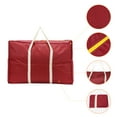 thumbnail image 3 of Unique Bargains 1 Pack Clothes Storage Bags Moving Bags Wine Red 23*16*10in, 3 of 7