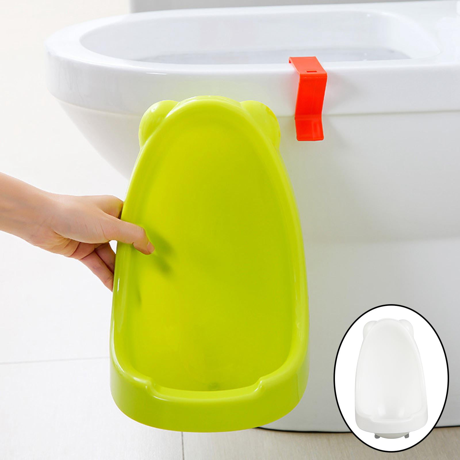 Hanging Baby Potty Toilet Training Smooth Standing Potty Toilet for Boys - green