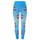 thumbnail image 4 of MKLEKYY Leggings de compresión para mujer Leggings con estampado de copos de nieve navideños de cristal rojo para mujer para uso deportivo, 4 of 4