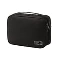 thumbnail image 1 of Bolsa de Almacenamiento de Cables Organizador de Dispositivos Electrónicos Digitales para Viajes, Estuche Portátil para Cables, Cargadores y Accesorios Negro, 1 of 7