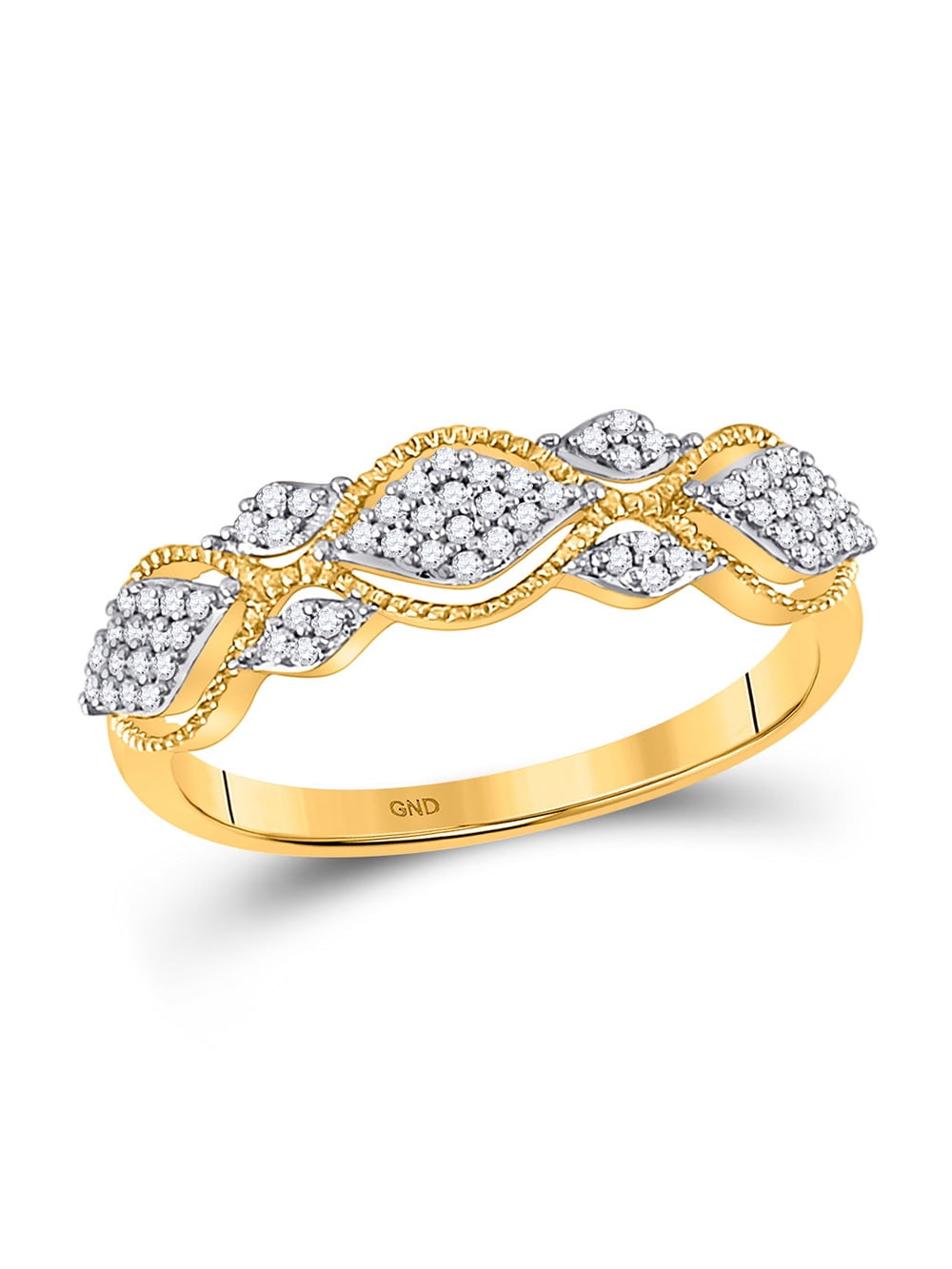 Details about   Women’s 1/6 CT T.W Size 6 10k Yellow Gold. Channel Set Diamond Wedding Ring 