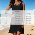 thumbnail image 3 of YuXingFu Womens Cotton Dresses with Sleeves Maxi 3/4 Sleeve Plus Size Womens Dress V-Neck with Pocket Long Casual Summer Navy S, 3 of 6