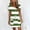 Green, variant on Swuxness Women's Mini Dress Short Sleeve Print V Neck Pockets Casual for Daily Activities