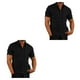 thumbnail image 4 of Jumpingount Camisa de un solo pecho para hombre de fiesta Camisas de manga corta con botones de verano Ropa de moda Ropa Regalo de cumpleaños Negro XXXL 2piezas, 4 of 6