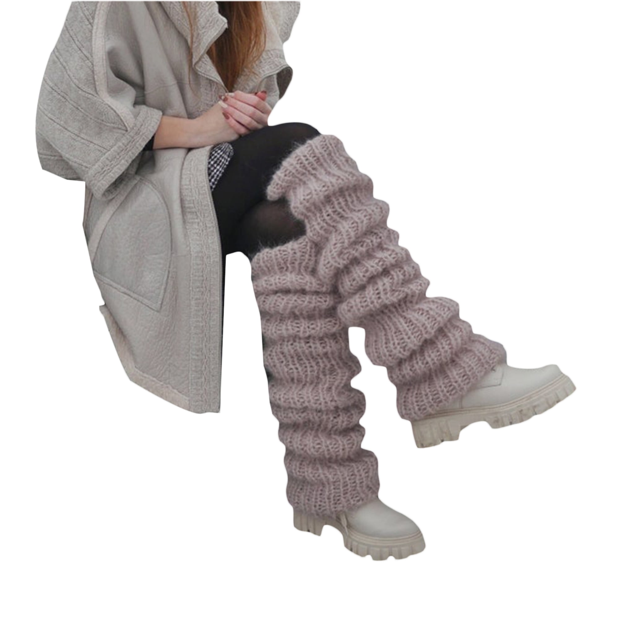 SATINIOR 3 Pairs Women Winter Long Leg Warmers 24 Inch Over the Knee Ribbed  Knit Leg Warmer for 80s Party Dance Sports : : Clothing, Shoes 