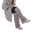 thumbnail image 4 of Douhoow Women Knitted Leg Warmers Winter Socks Solid Crochet Boot Socks, 4 of 6