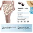 thumbnail image 7 of Kll Paris Vintage Print Women'S Sarong Coverups Short Bathing Suit Wrap Skirt Beach Wrap Swimsuit Cover Ups, 7 of 7