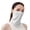 Grey, variant on Sun Protective Scarf for Outdoor Sports Breathable Design Summer Activities Athletic Accessories Lightweight Versatile Neck Gaiter Cover UPF 50+ Cloth Bandanas with Ear Loops, A, Black