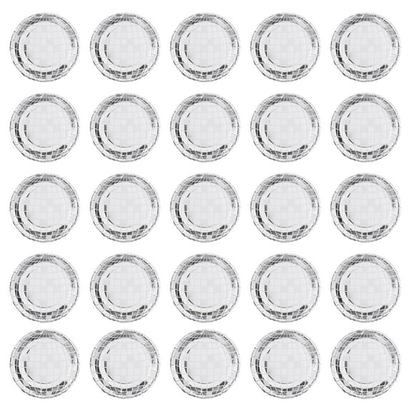 comerut 25Pcs Disco Party Disposable Plate Shiny Vintage Wedding Birthday 70/80s Themed Party Table Decoration Food Grade Paper Dinner Dish Dinnerware Kit