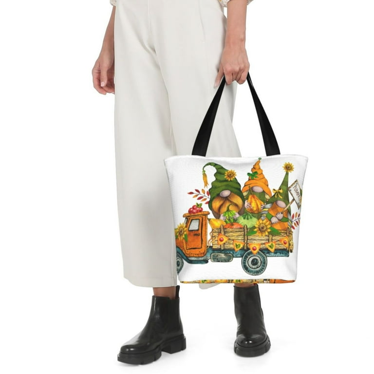 JUNZAN Thanksgiving Truck for Shoulder Bag for Women,Tote Bag With