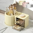 thumbnail image 1 of Xihbxyly Organizador de Maquillaje Giratorio de 360°, Gran Capacidad, Elegante Organizador de Tocador, Ideal para El Baño, Portabrochas de Fácil Acceso, Tamaño 23,5 X 13 X 10 Cm., 1 of 7