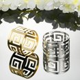 thumbnail image 4 of Yeacher 12 Packs Hollow Out Napkin Rings Holders Serviette Buckle Holder Exquisite Household Napkin Holder, 4 of 7