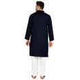 thumbnail image 4 of Atasi Indian Mens 2 Piece Kurta Pajama Set Henley NeckÂ&nbsp;Casual Long Kurta, 4 of 7