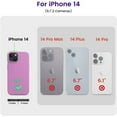 thumbnail image 6 of Designed for iPhone 14 Case, Silicone Shockproof Slim Thin Phone Case for iPhone 14 6.1 inch (Lilac Purple), 6 of 13