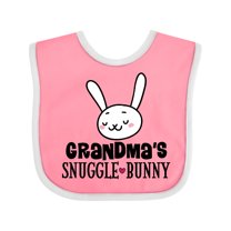 Inktastic Grandma Snuggle Bunny Easter Boys or Girls Baby Bib