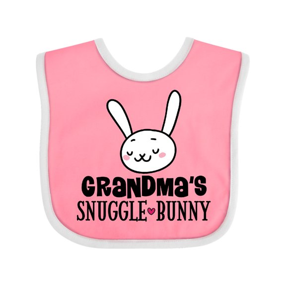 Inktastic Grandma Snuggle Bunny Easter Boys or Girls Baby Bib