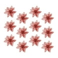 thumbnail image 5 of Gymnture christmas Glitter Poinsettia Christmas Tree Ornaments (Red), 5 of 10