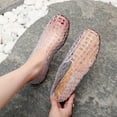 thumbnail image 4 of Jelly Mesh Ballet Flats for Women, Hollowed Jelly Anti Slip Ballerina Shoes, Round Toe Flats, 4 of 12