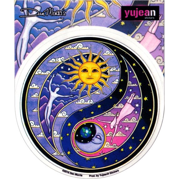Yin Yang - Dan Morris, Sun Protected Waterproof Vinyl Sticker DECAL for Car Bumper Skateboard Laptop Luggage - 4.5"