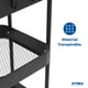 thumbnail image 5 of Carrito Organizador Metálico Multiusos 3 Niveles Con Ruedas Negro, 5 of 9