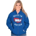 thumbnail image 4 of Puerto Rican Pride Boricua Se Levanta Zip Up Hoodie Men's Women's Brisco Brands S, 4 of 5