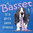 thumbnail image 3 of CafePress - Basset Girls Friend Women's Dark T Shirt - Womens Football Shirt, 3 of 4