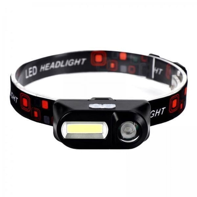 Faro exterior,Faro exterior LED Linterna frontal con luz,COB 6 modos Linterna frontal Lámpara frontal,Linterna recargable por USB para pesca y camping,Linterna frontal manos libres para