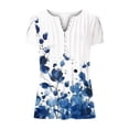 thumbnail image 3 of Women's Short Sleeve V-Neck Shirts Loose Casual Tee T-Shirt, 3 of 5
