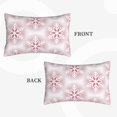thumbnail image 2 of Zufioo Christmas Snowflakes Print Double-sided Plush Pillow Cover,Decorative Pillow Protector without Pillow Core, Suitable for Sofa, Bedroom, Car-20"x30", 2 of 6