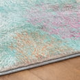 thumbnail image 5 of Addison Rugs Dream Shag Premium Machine Washable Transitional Coral Aqua Rectangle Rug, 5' x 7'6", 5 of 8