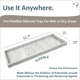 thumbnail image 3 of Countertop and Vanity Tray - 11.7" Silicone Bathroom Countertop, Dish Soap Trays for Kitchen Counter, Sink Organizer Accessories Caddy, Toilet Laundry Shower Makeup Mat Oil Holder, 3 of 3