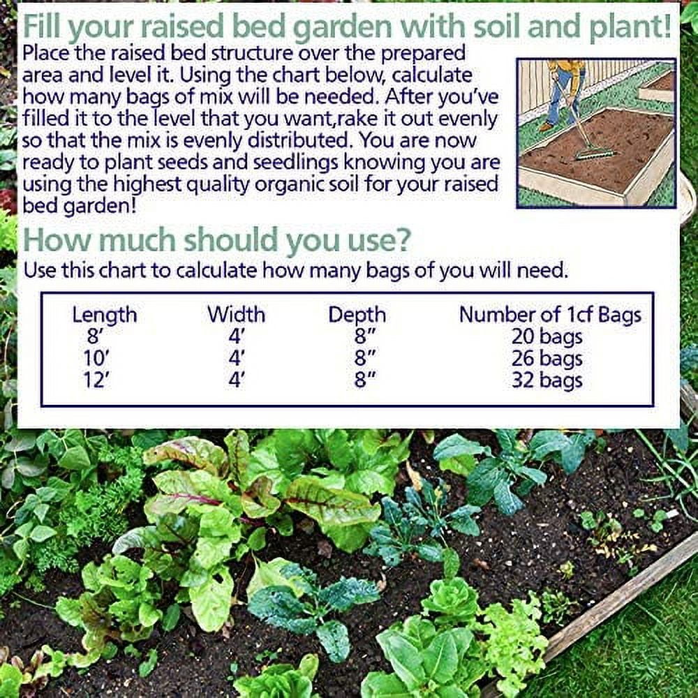 Coast of Maine Castine Blend Raised Bed Gardening Soil Mix, 1 Cu Ft (10 Pack)
