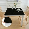 thumbnail image 2 of BANET  Black Tablecloth Vinyl Tablecloth with Flannel Backing Square Table Cloth Stain-Resistant Table Cover for Home Dining and Outdoor  white, 2 of 7