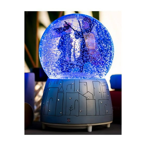 Snowflake Automatic Spray Endless Love Winter Tale Large Lightened Musical Snow Globe