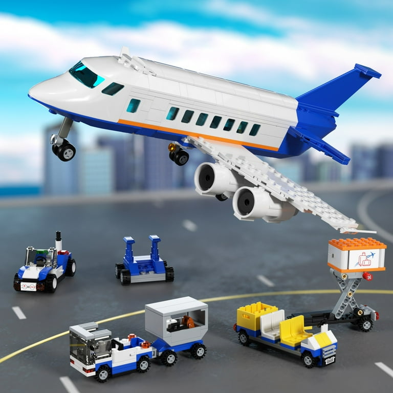 Airplane Building Toy Set Compatible with Lego Creative Gift Idea for Kids 607Pcs Walmart