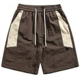 thumbnail image 1 of pstuiky Abreviatura para hombres, Pantalones cortos deportivos casuales de color sólido con cintura elástica para hombre Pantalones cortos de golf, 1 of 7