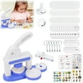 thumbnail image 2 of Badge Maker Machine for Kids, DIY Pin Button Maker Press Machine Badge Punch Kit with 86 pcs Button Parts Pictures Cutter,Arts & Crafts for Kids, Perfect for School Projects & Party, Pink, 2 of 8