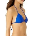 thumbnail image 2 of No Boundaries Juniors' Lettuce Edge Triangle Bikini Swim Top, 2 of 6