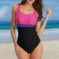 thumbnail image 2 of CaComMARK PI Sale One Piece Swimsuit for Women High Waisted Tummy Tuck Sexy Slim One Piece Swimsuit Watermelon Red L, 2 of 3