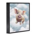 thumbnail image 2 of Stupell Industries Cottage Happy Piglet in Clouds Black Framed Giclee Art, 12 x 12, by Marla Rae, 2 of 7