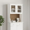 thumbnail image 1 of vidaXL Commode Haut ALTA Blanc 77x30x92 cm Bois Massif Pin, 1 of 5