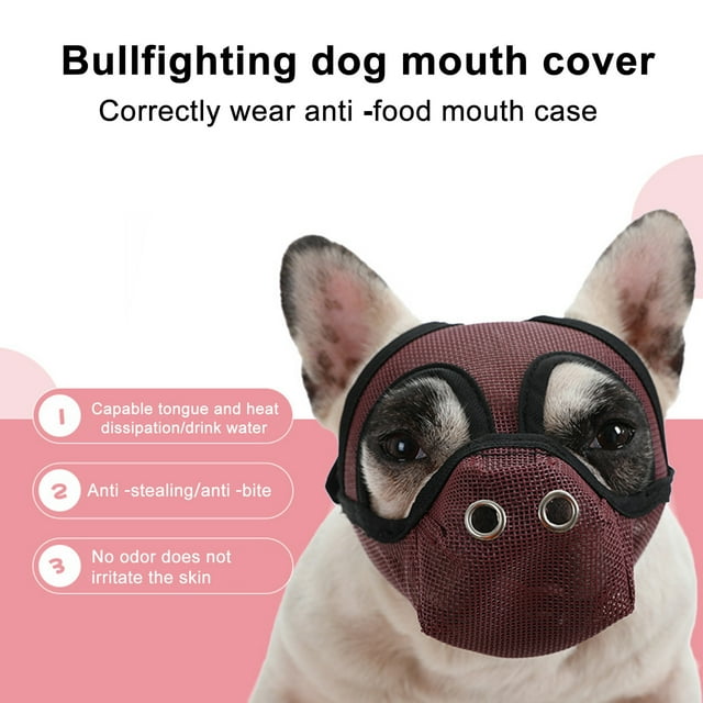 CBFFDC Easy To Put On And Take Off Dog Muzzle Dog Muzzle Comfortable Breathable Versatile Adjustable bite Cover for Treatment Outdoor Pet Supply