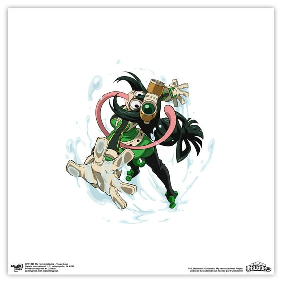 Gallery Pops My Hero Academia - Tsuyu Asui Wall Art, Unframed Version, 12" x 12"