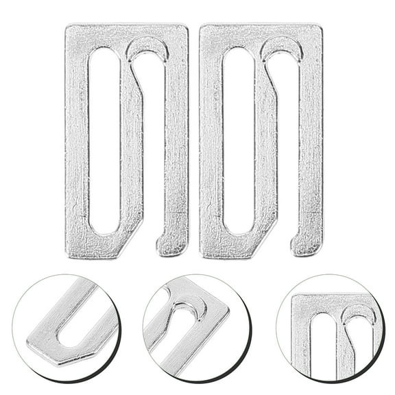 FRCOLOR 8Pcs Silver Metal Barber Cape Buckle Clips Fastener Adjustable Hooks for Hair Cutting