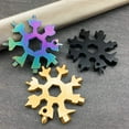 thumbnail image 4 of Stainless Steel Snowflake Multi-tool, 18-In-1 Compact Size, Durable And Multi-functional, Perfect For Everyday Carry And Outdoor Activities. C004, 4 of 6